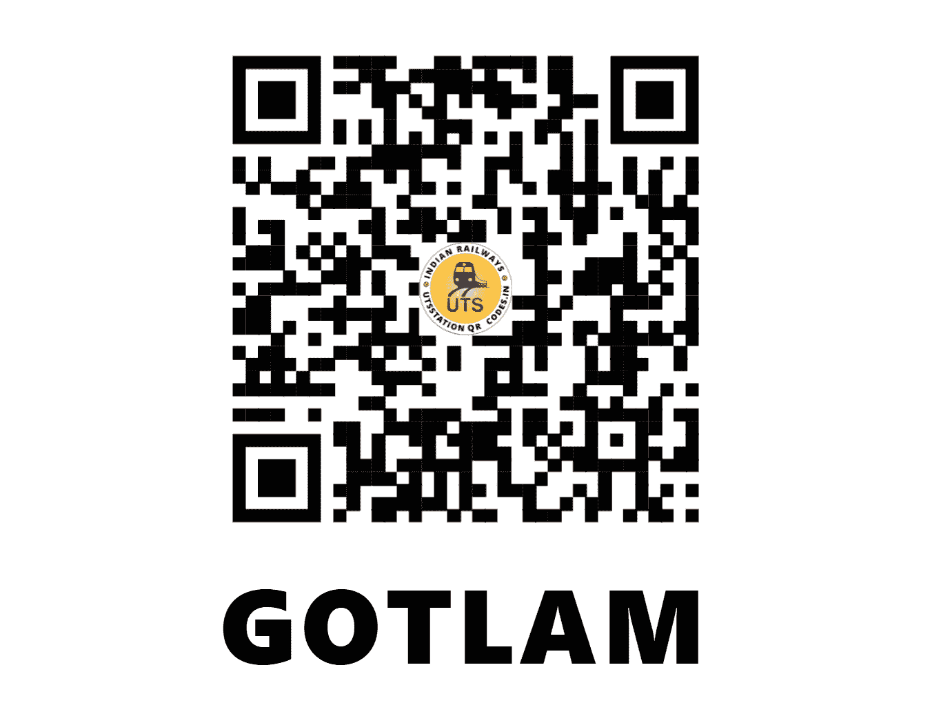 UTS QR Code for GOTLAM - GTLM (EO - ANDHRA PRADESH)